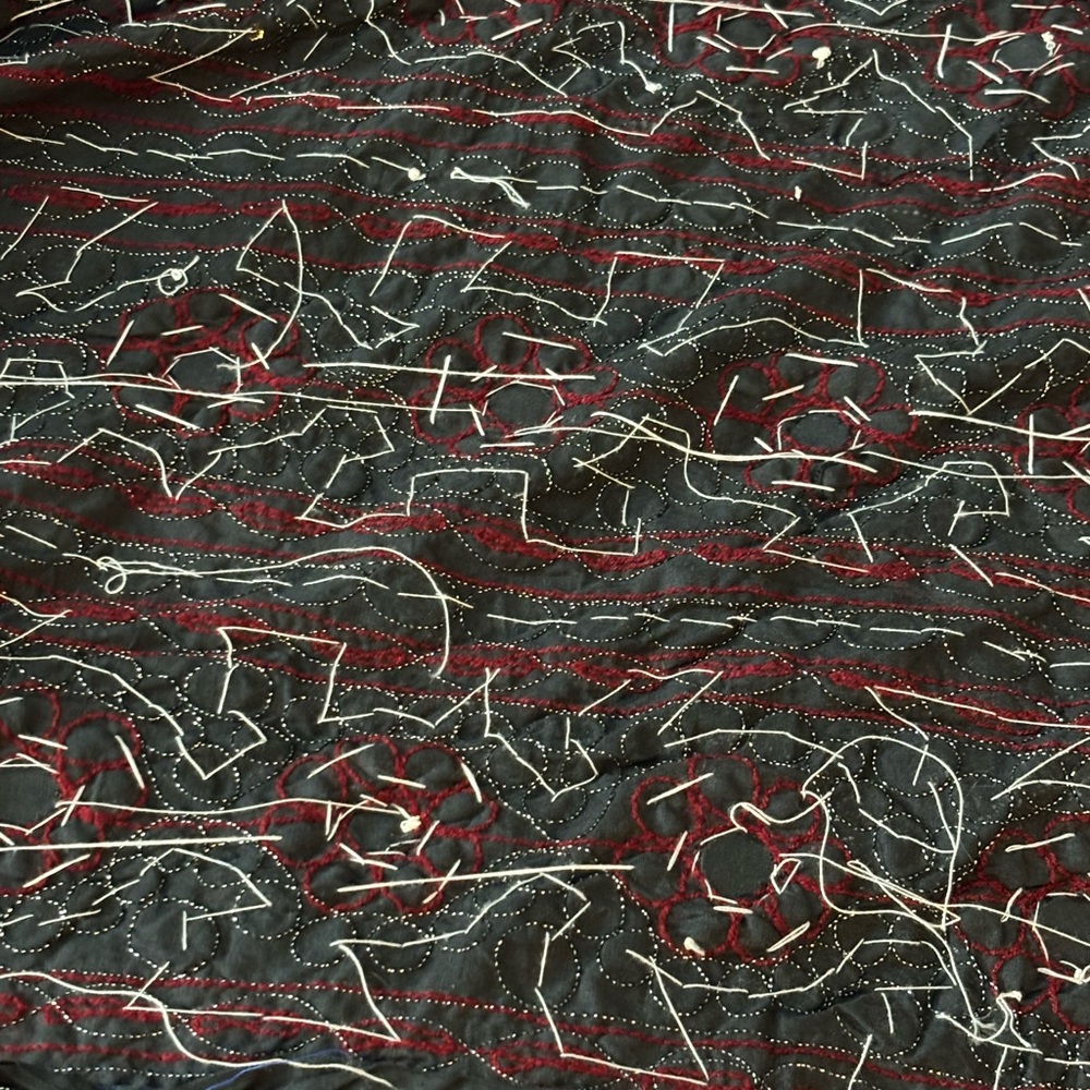 Gorgeous maxi skirt one size red and black sequins - Picture 9 of 16